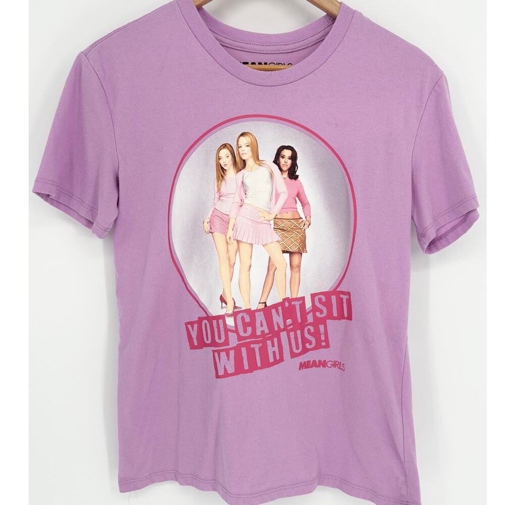 Mean Girls Purple You Can't Sit With Us Licensed Graphic Tee Size M